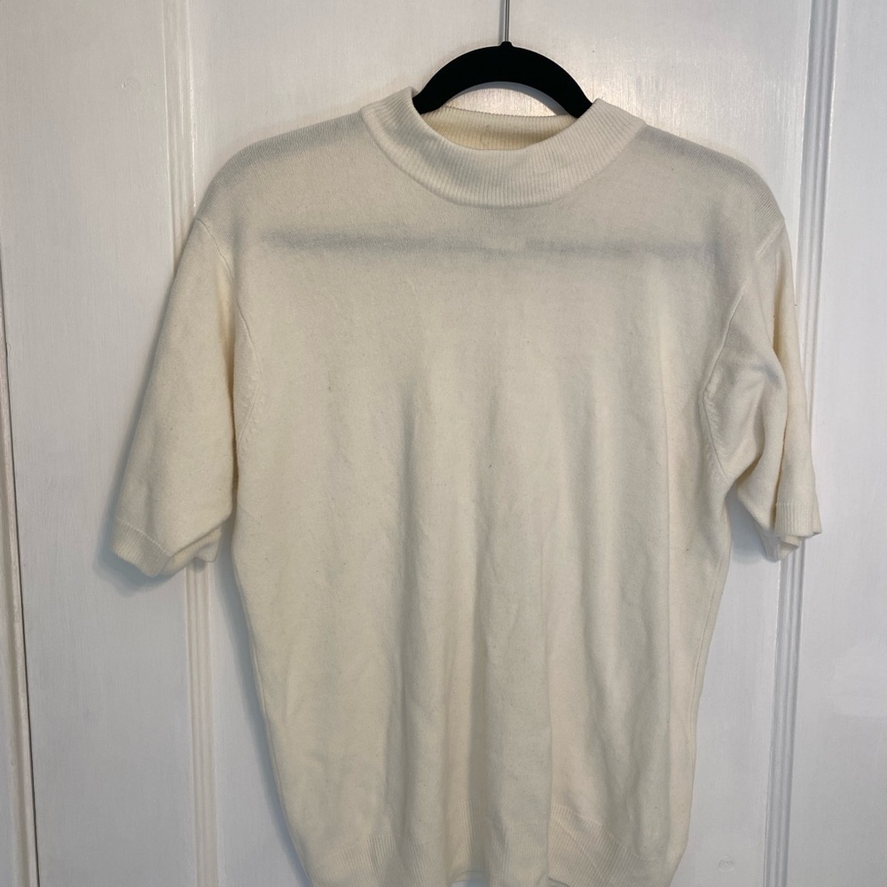 Vintage Cowl Neck T-shirt Sweater